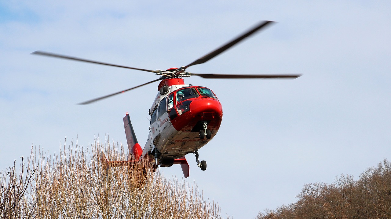 helicopter  air rescue  flying free photo