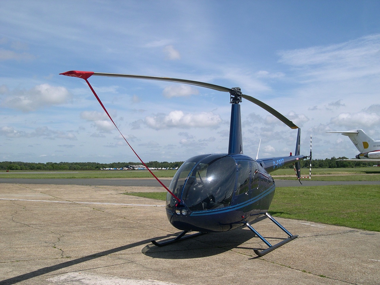 helicopter chopper airfield free photo
