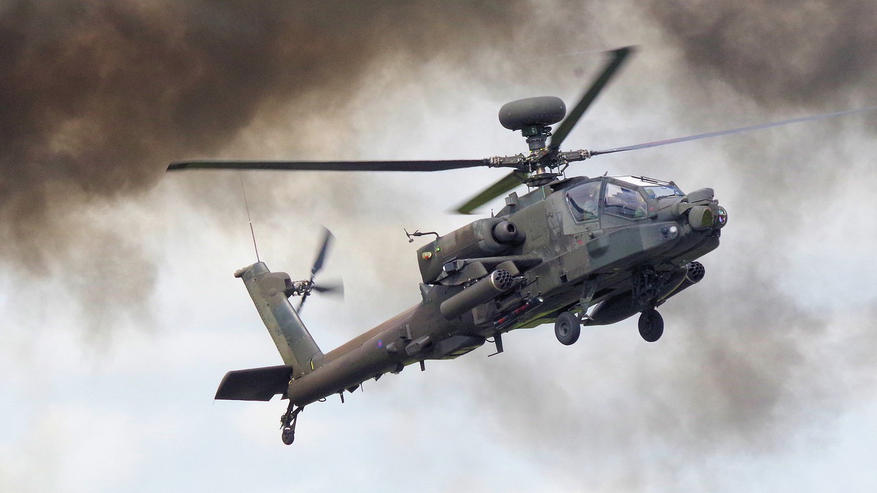 helicopter  apache  military free photo