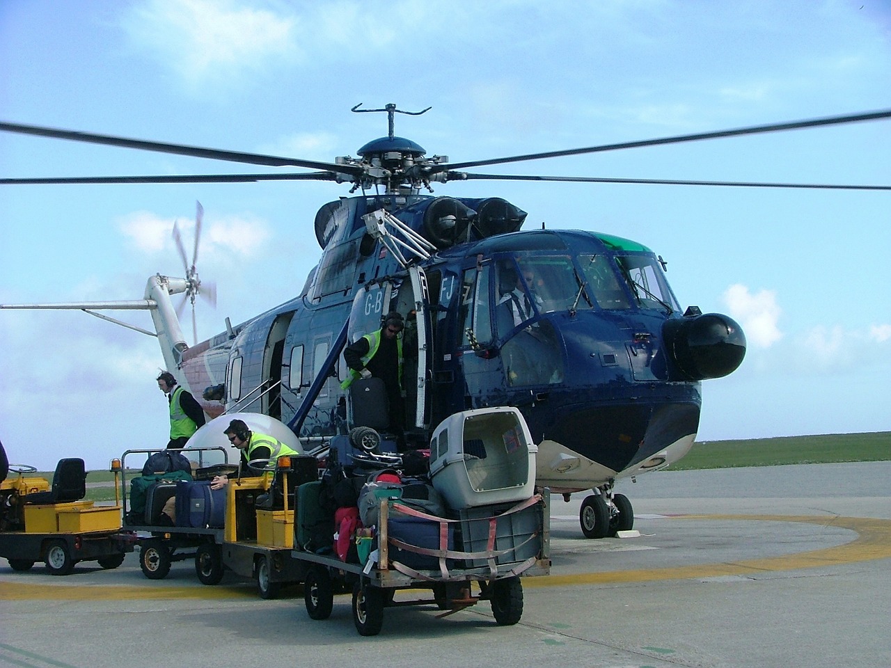 helicopter scilly isles scilly free photo