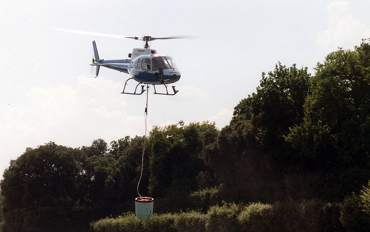 helicopter fires fire free photo