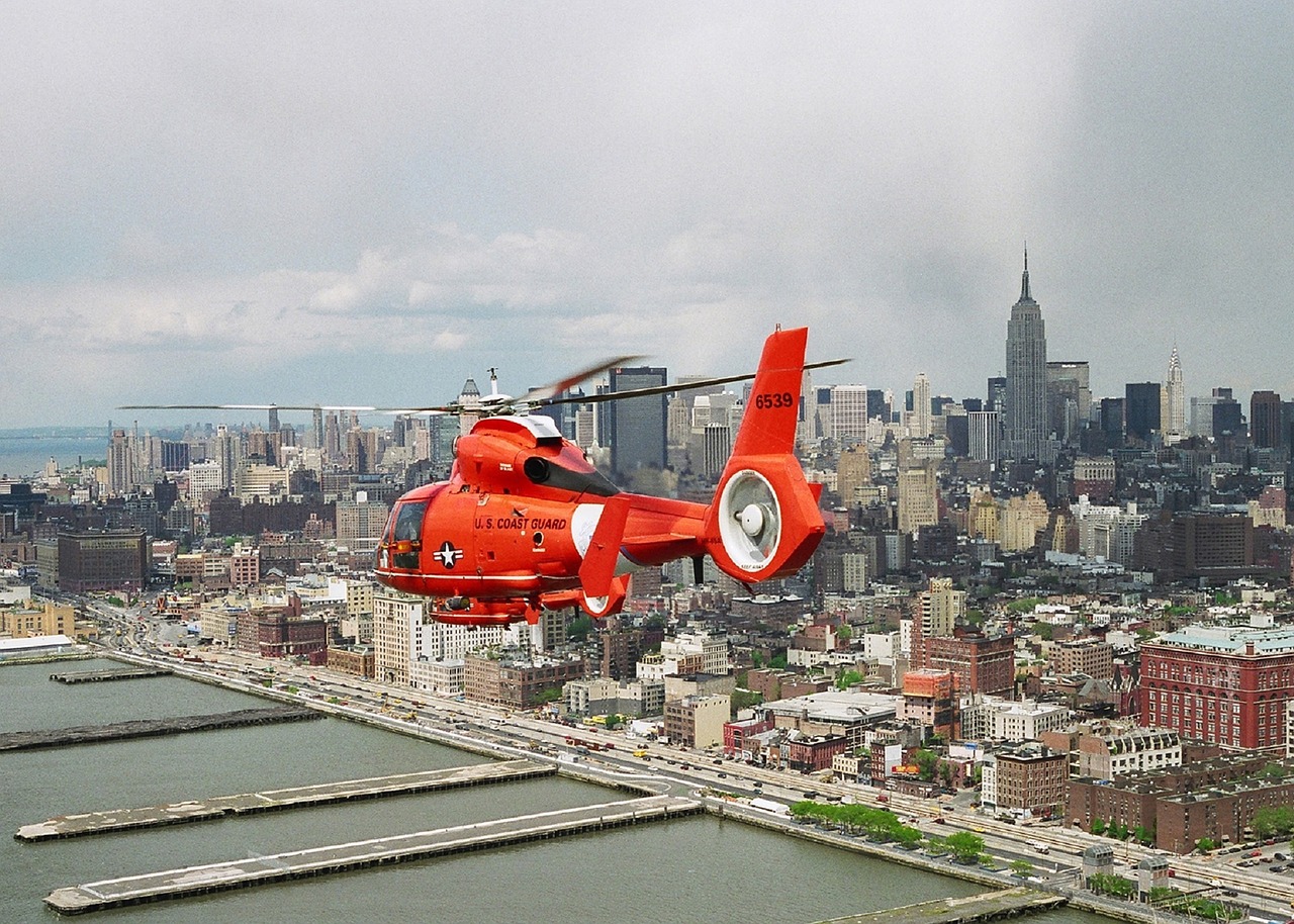 helicopter manhattan new york free photo