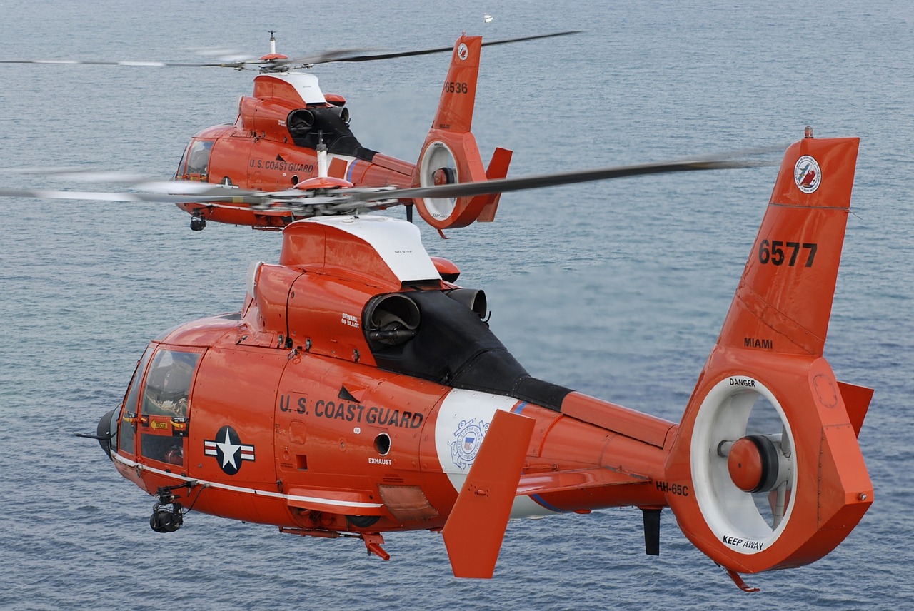 helicopters mh-65 dolphin search and rescue free photo