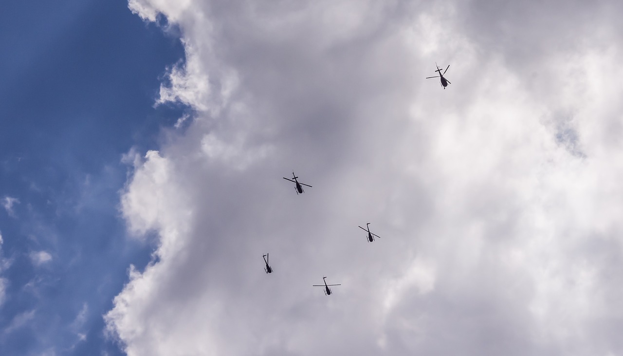 helicopters aircraft five free photo