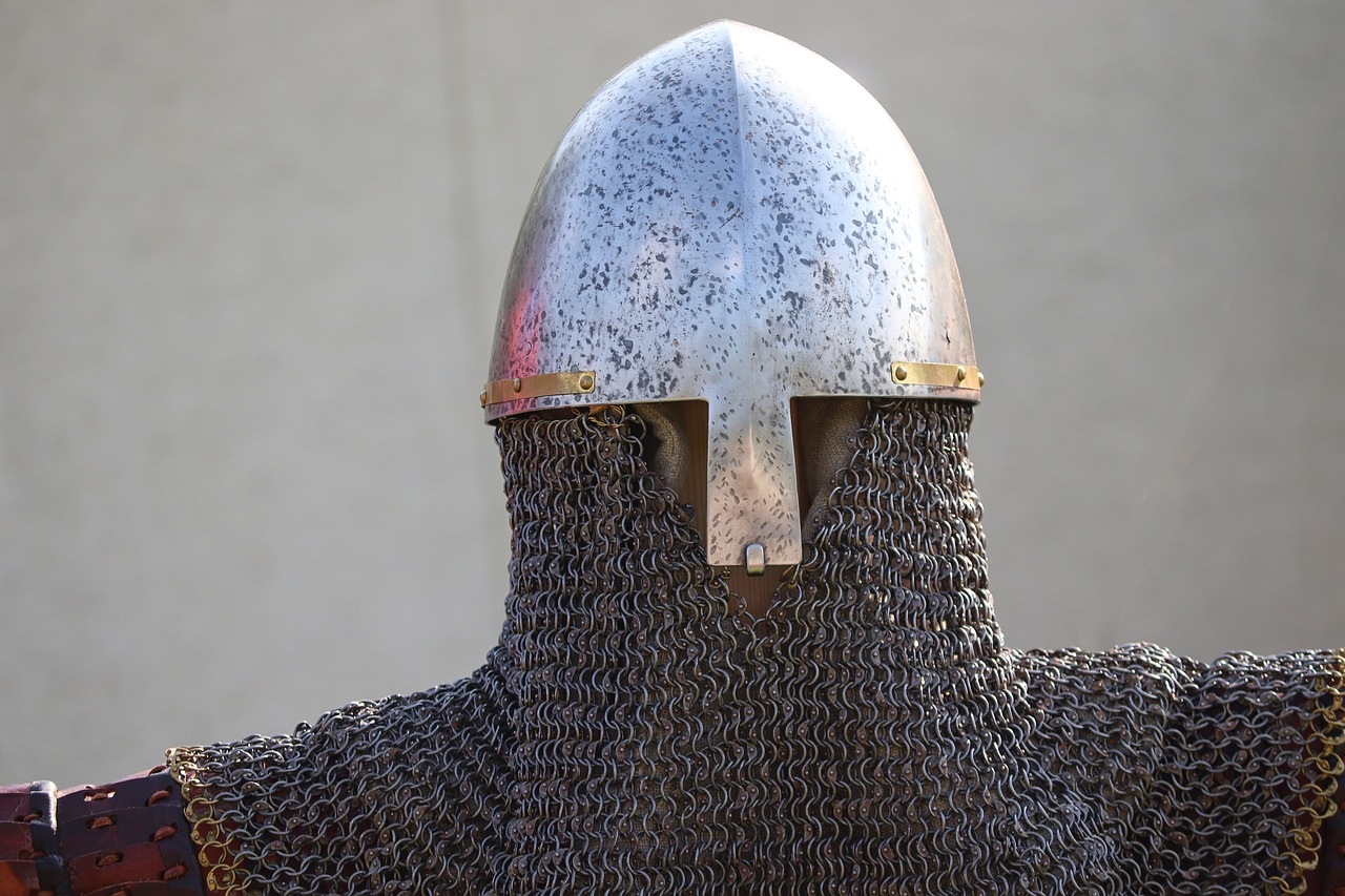 helm  chainmail  knight free photo