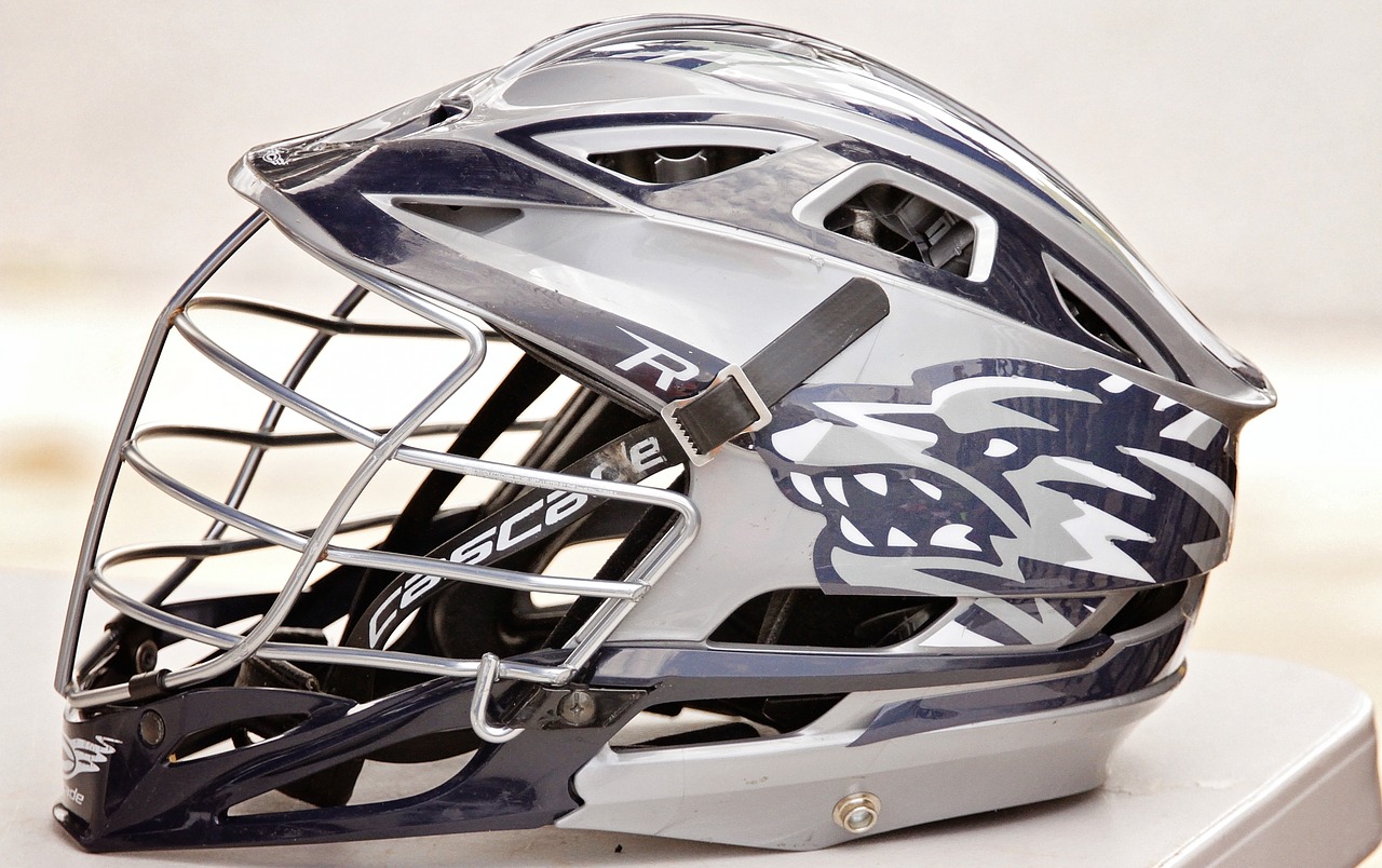 helmet lacrosse equipment free photo