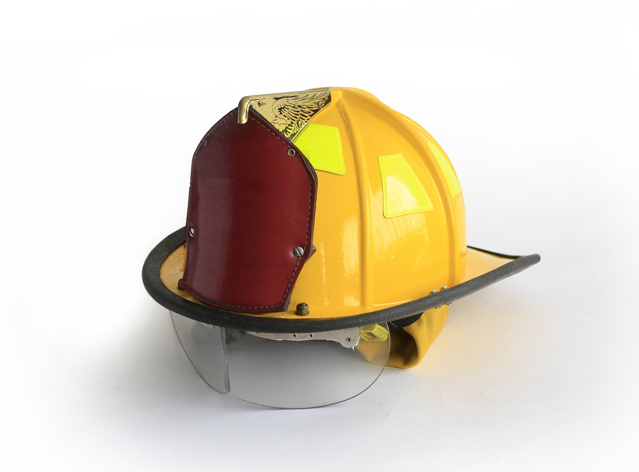 helmet firefighter bright free photo