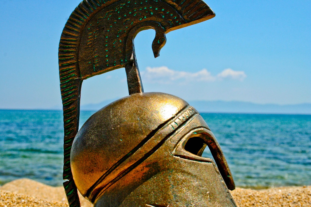 helmet greece ancient free photo