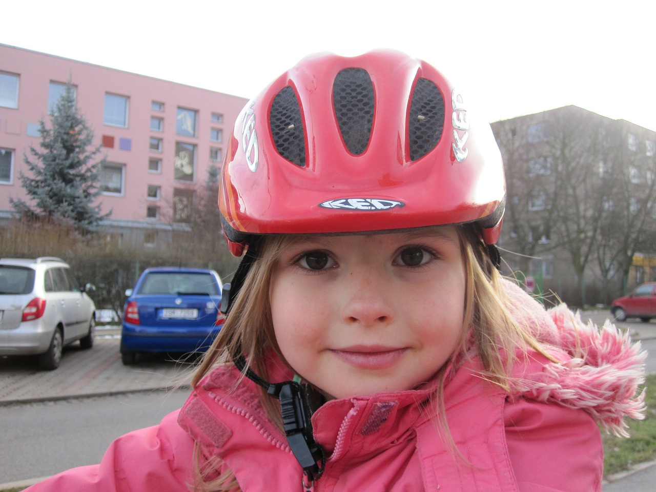 helmet bicycle helmet girl free photo