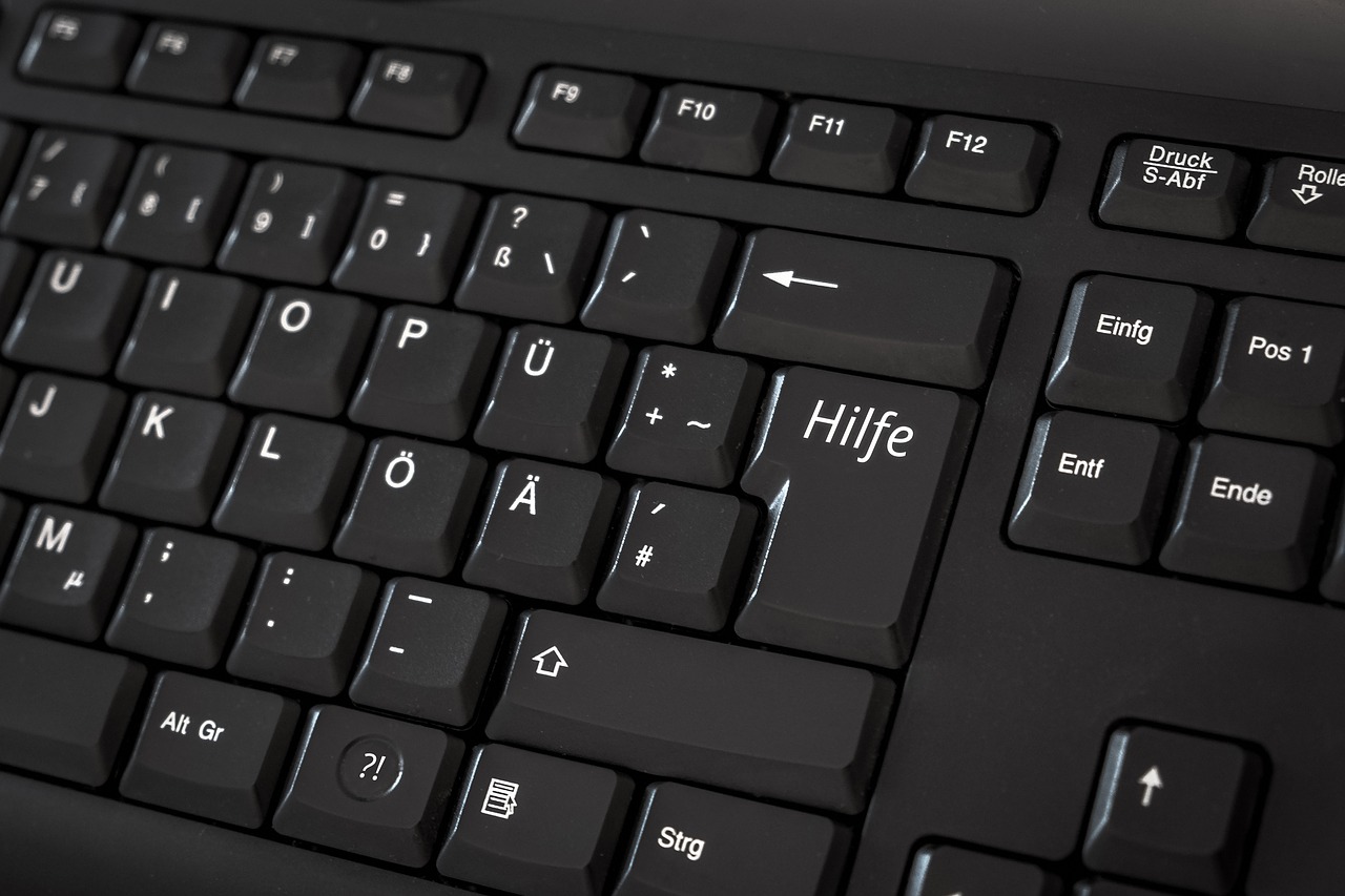 help keyboard keys free photo