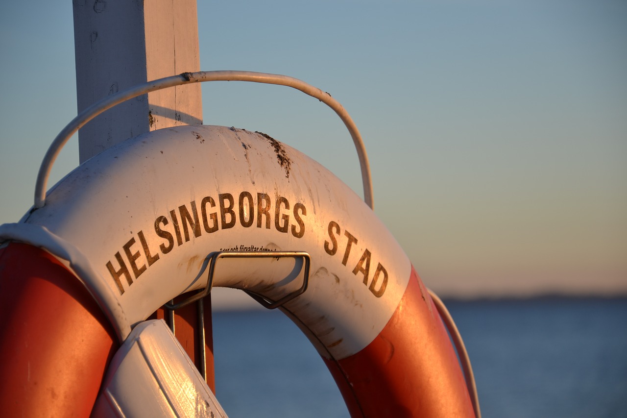 helsingborg  sea  lifebuoy free photo