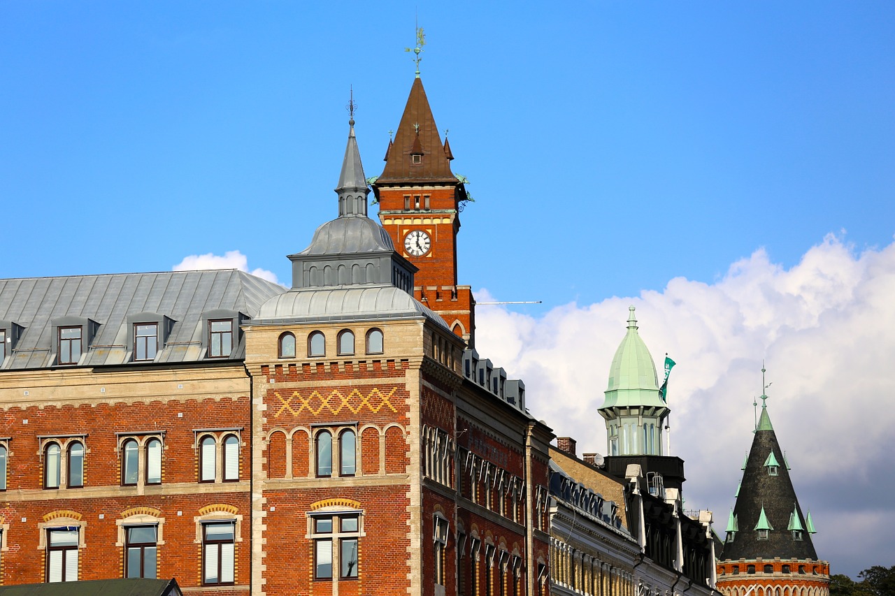 helsingborg town hall historic buildings free photo