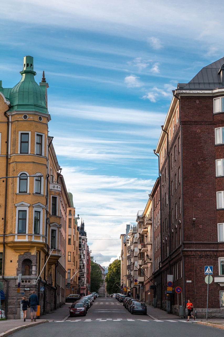 helsinki city street free photo