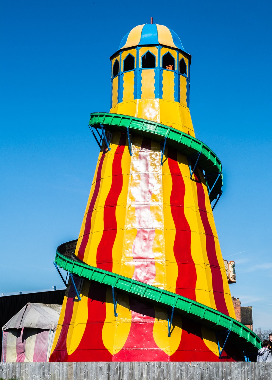 helterskelter fun fair ride free photo