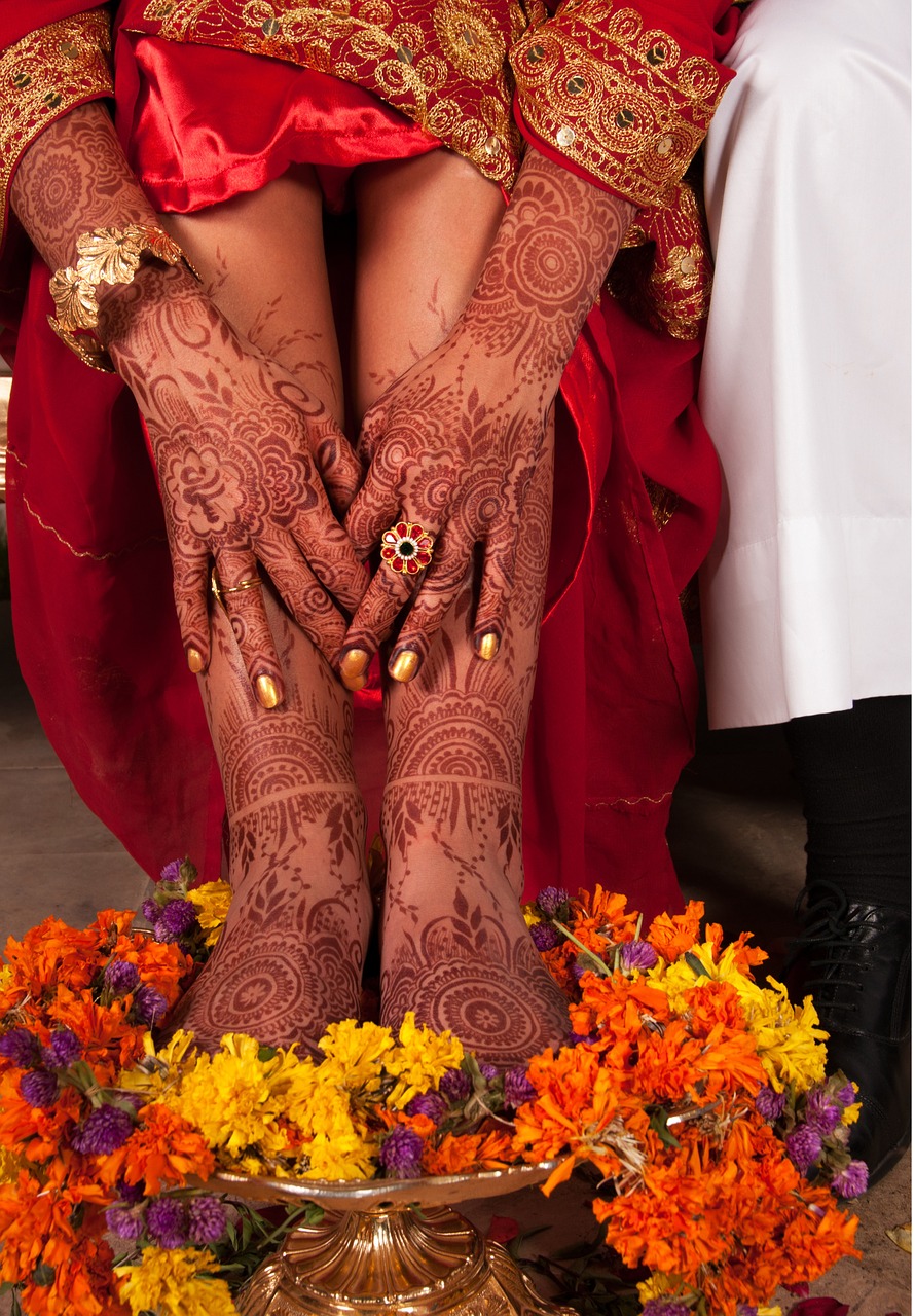 henna bride wedding free photo