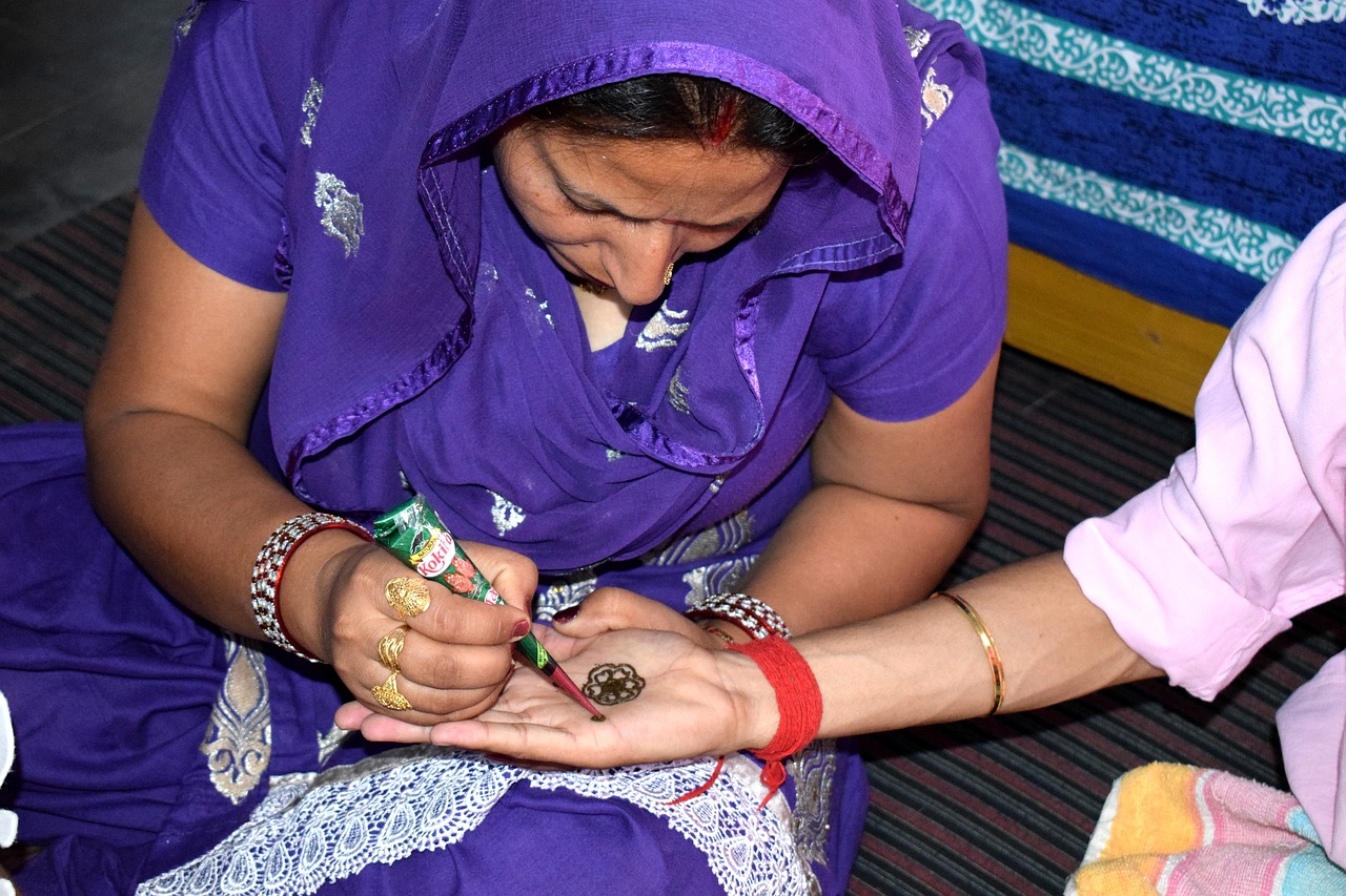 henna  culture  hand free photo