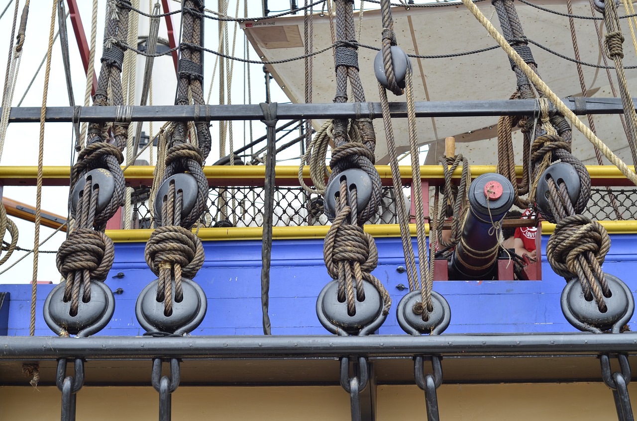 hermione sailing ship cannon free photo