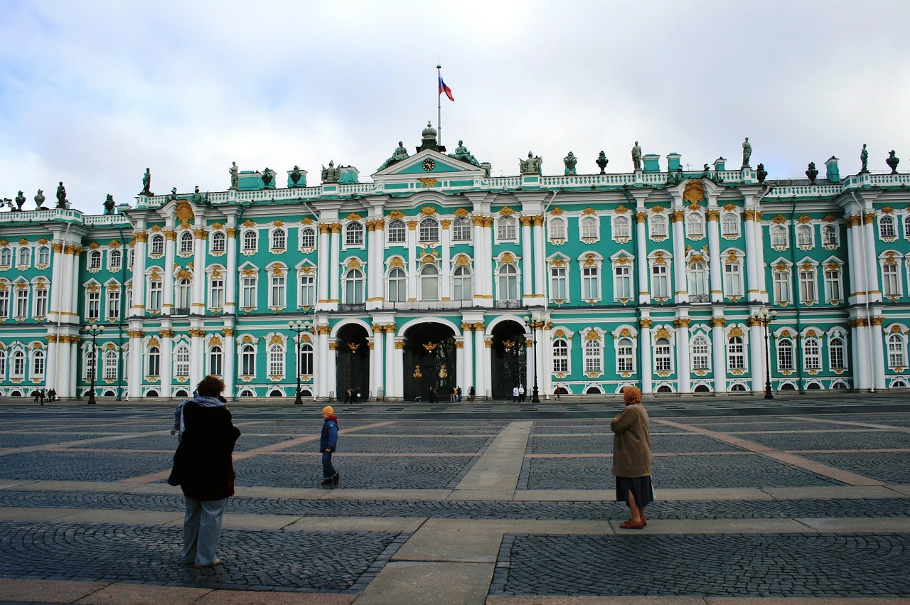 hermitage winter palace building free photo