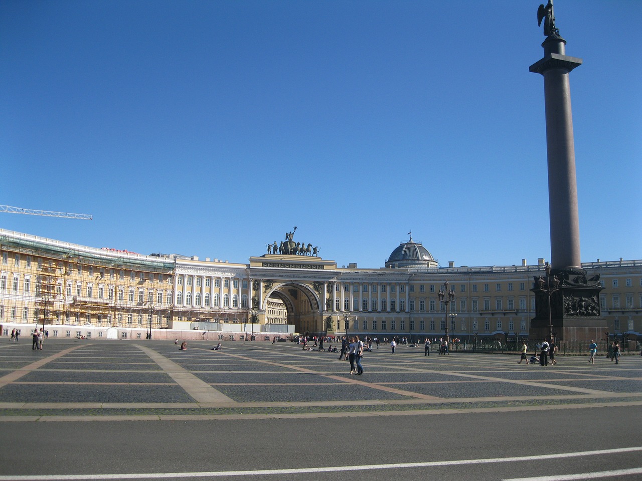 hermitage palace square st petersburg russia free photo