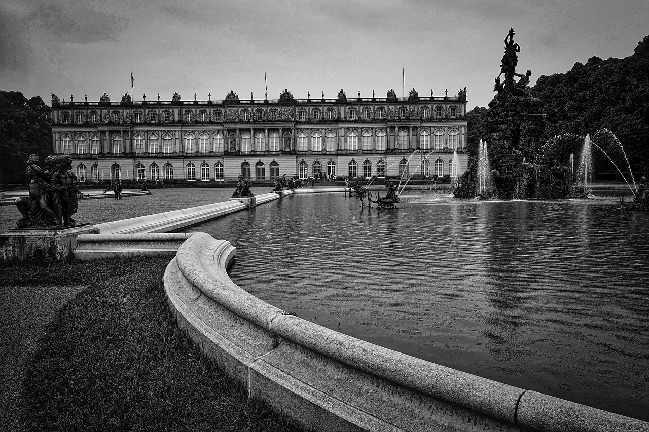 herrencheimsee gardens water free photo