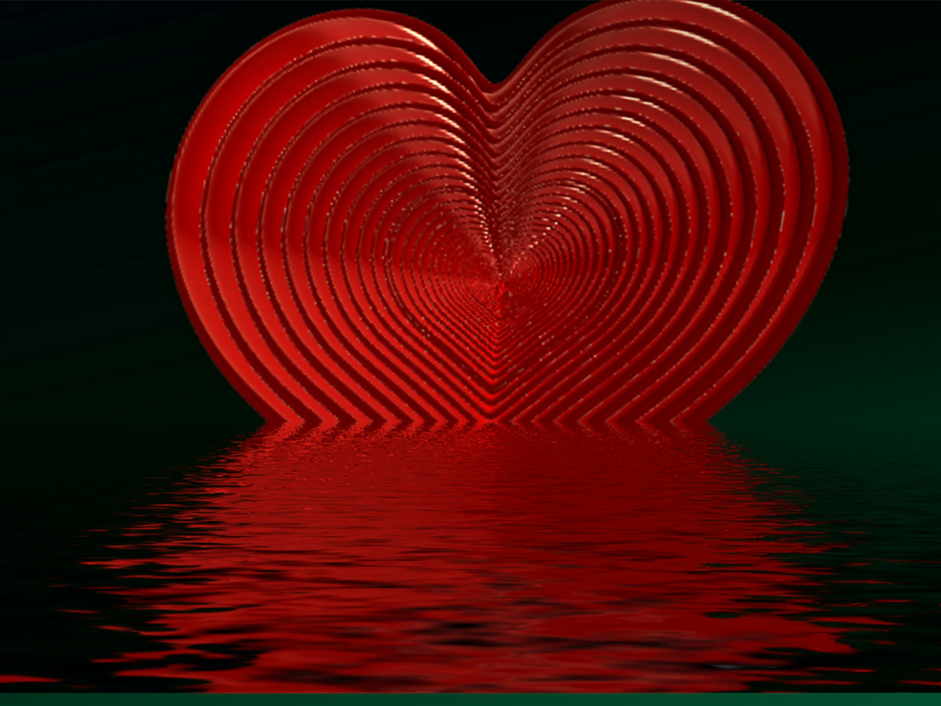 heart water background free photo