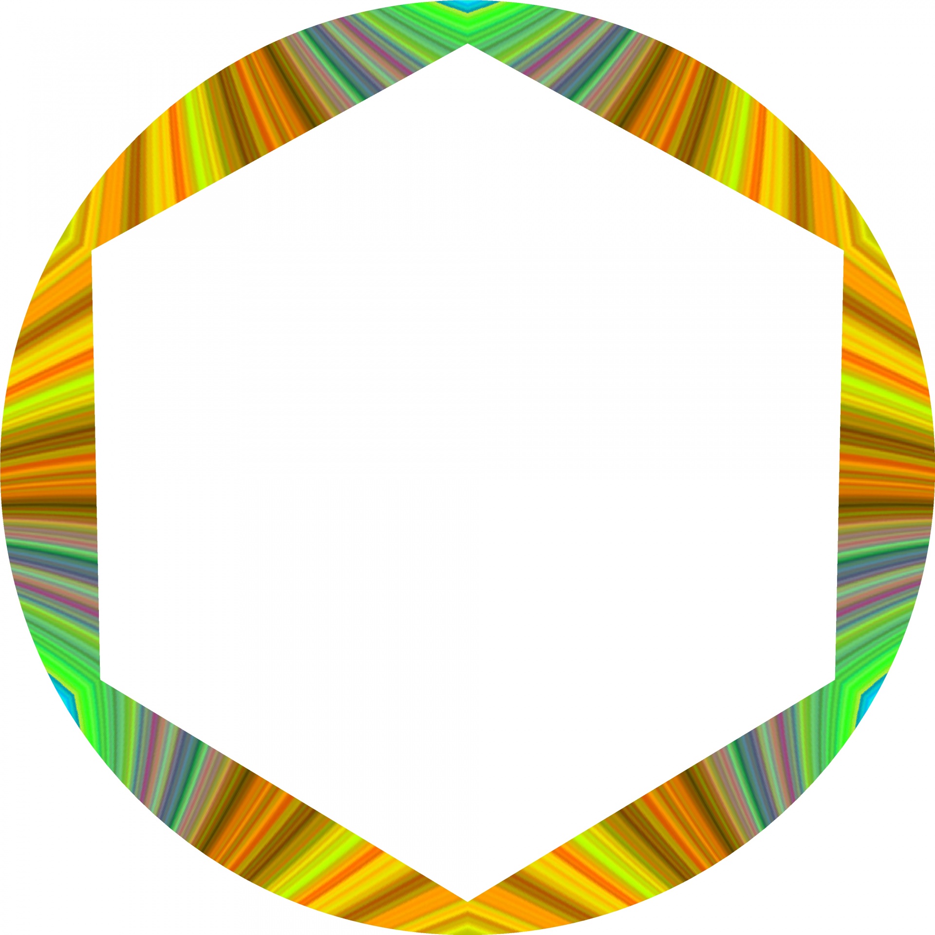 hex hexagon circle free photo