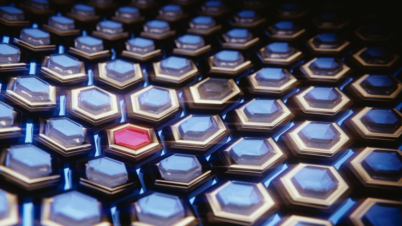 hexagon wallpaper 3d free photo