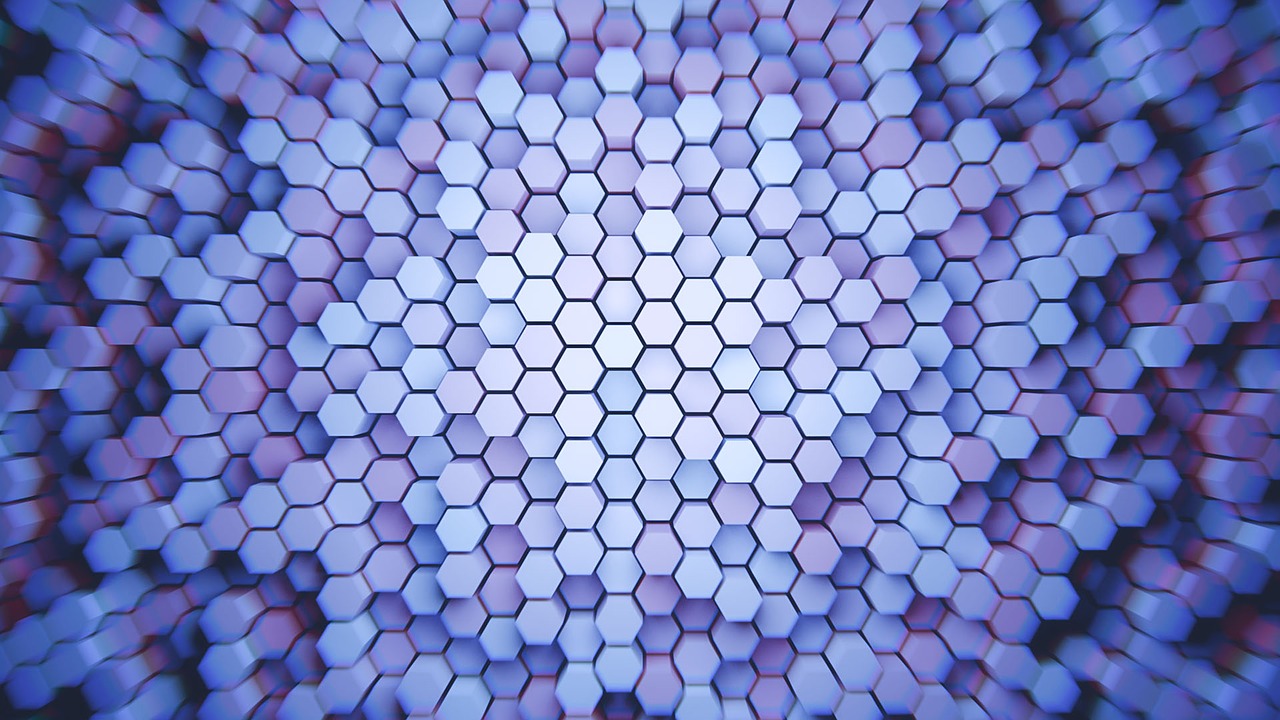 hexagon pattern polygon free photo