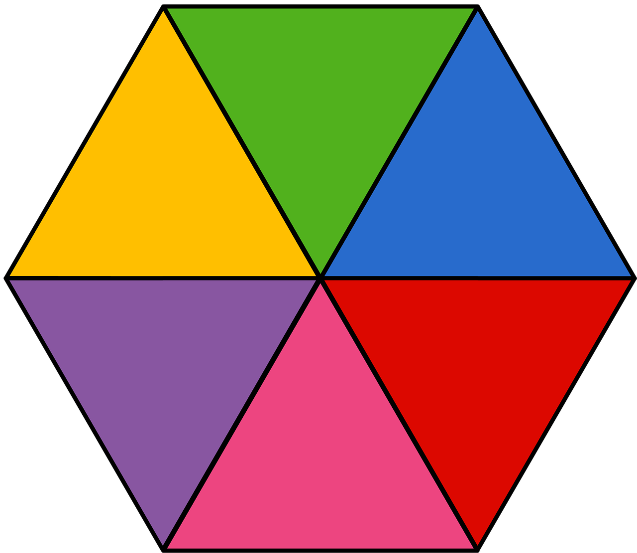 hexagon colorful geometric free photo