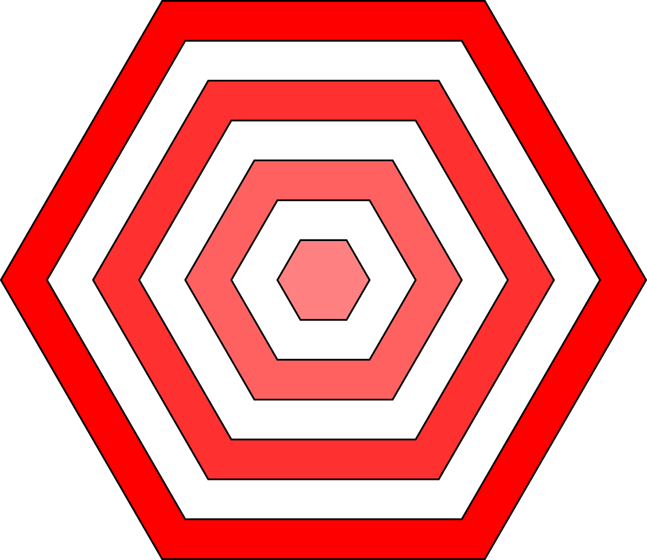 hexagon red sign free photo