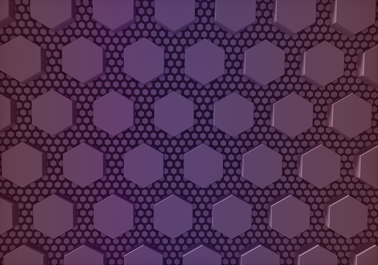 hexagon  grid  geometric free photo