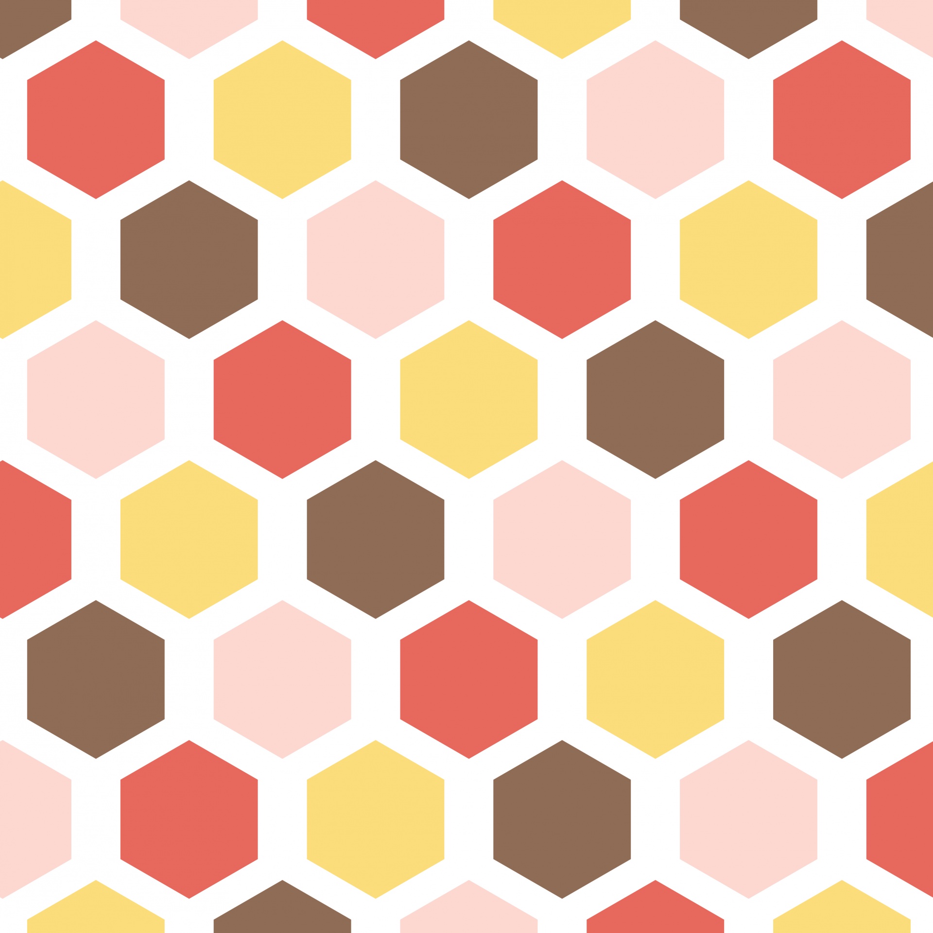 hexagon hex colorful free photo