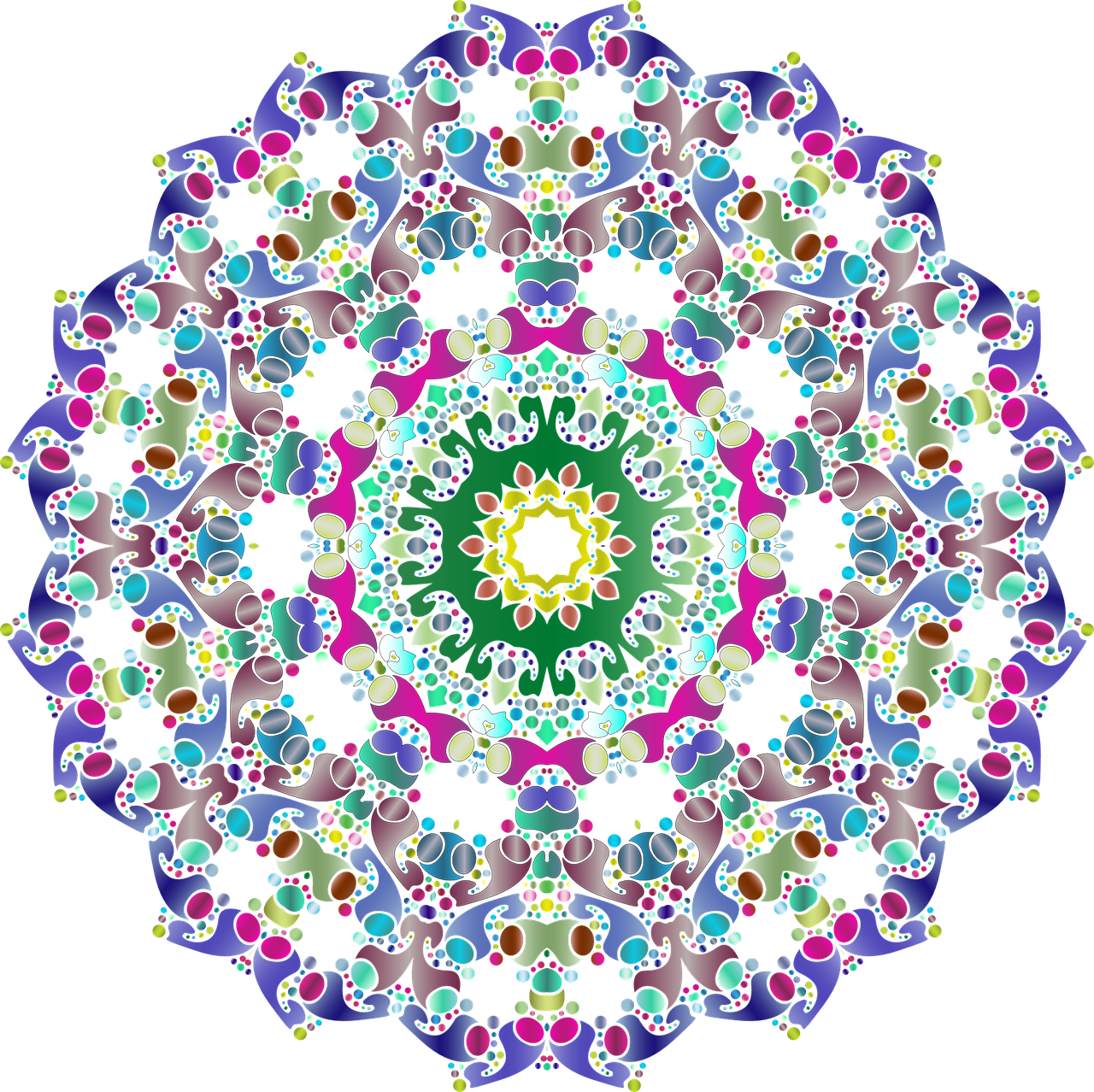 hexagonal star colorful free photo