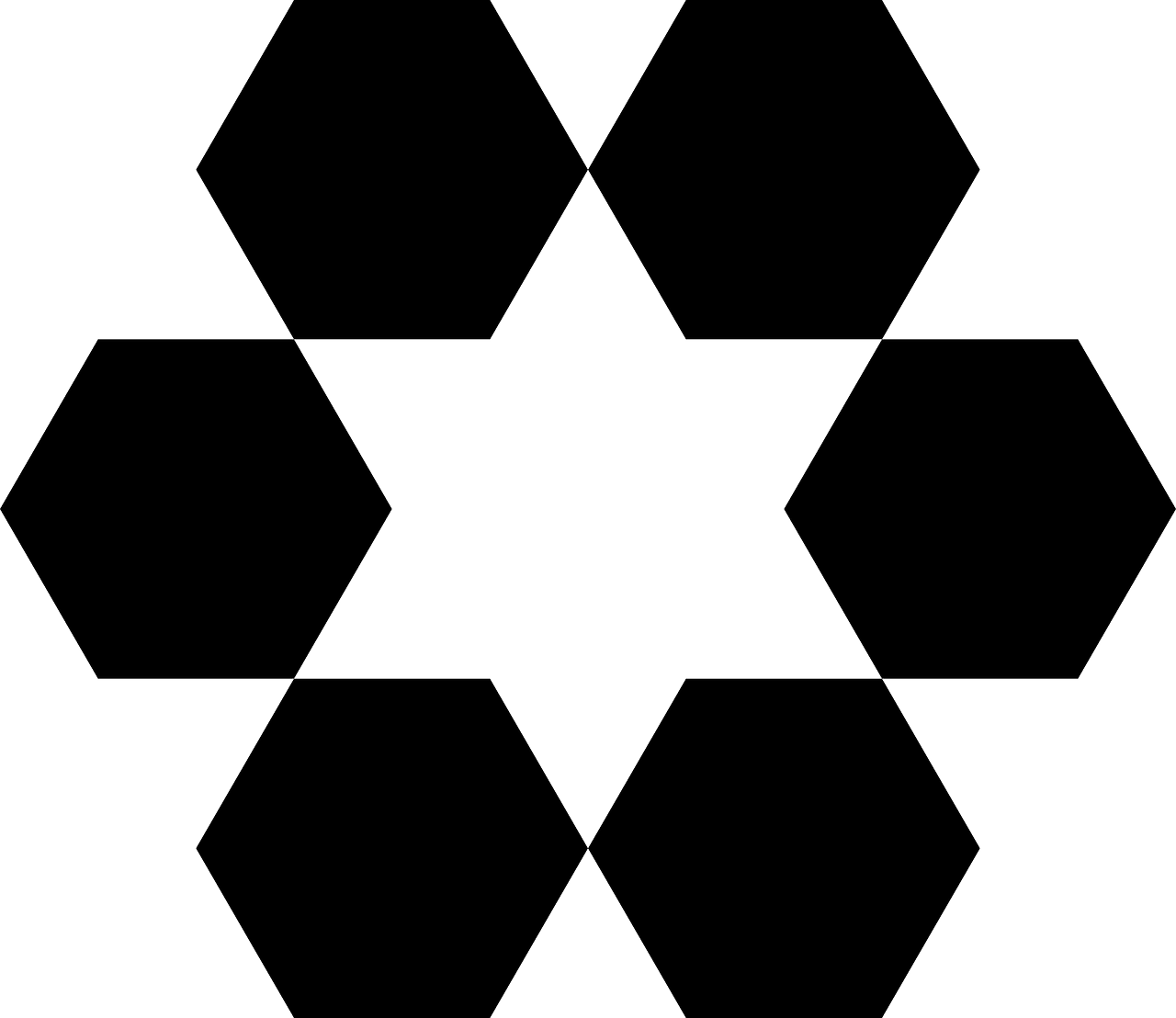 hexagons hexagram star free photo