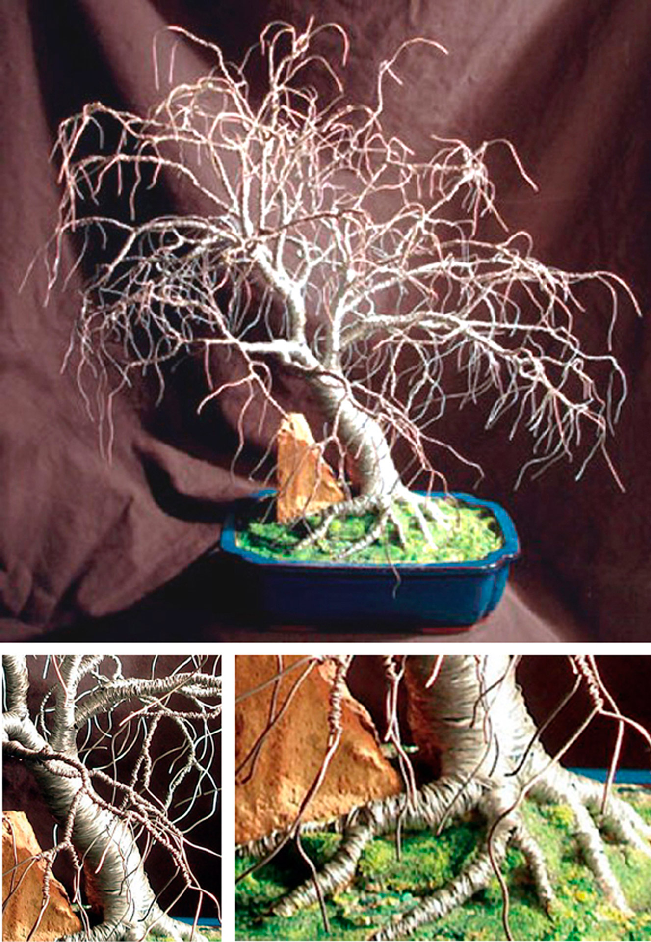 bonsai tree sculpture free photo