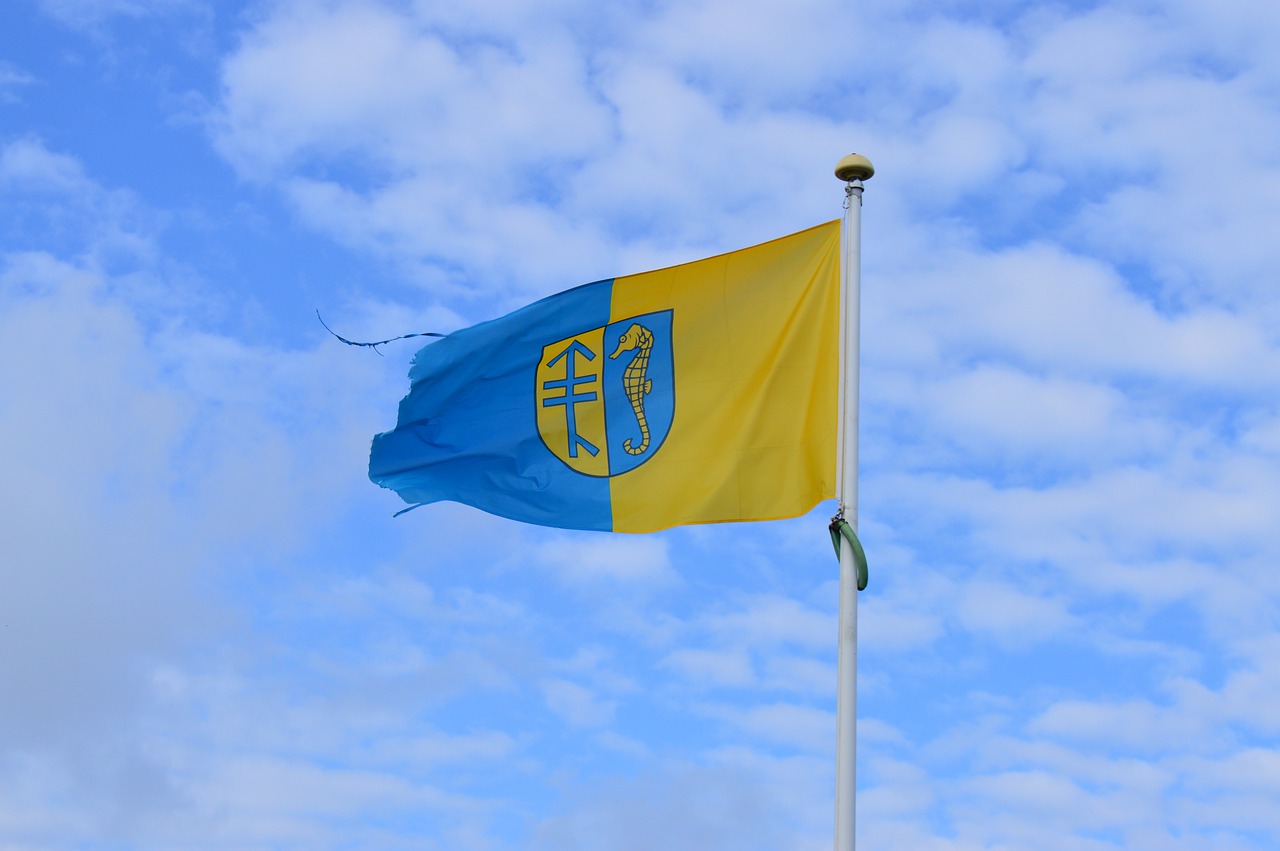 hiddensee flag coat of arms free photo
