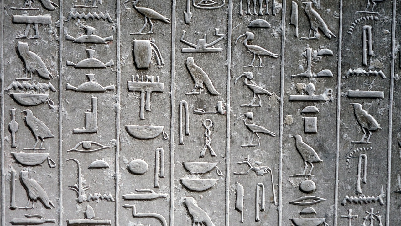 hieroglyph glyphs tomb free photo