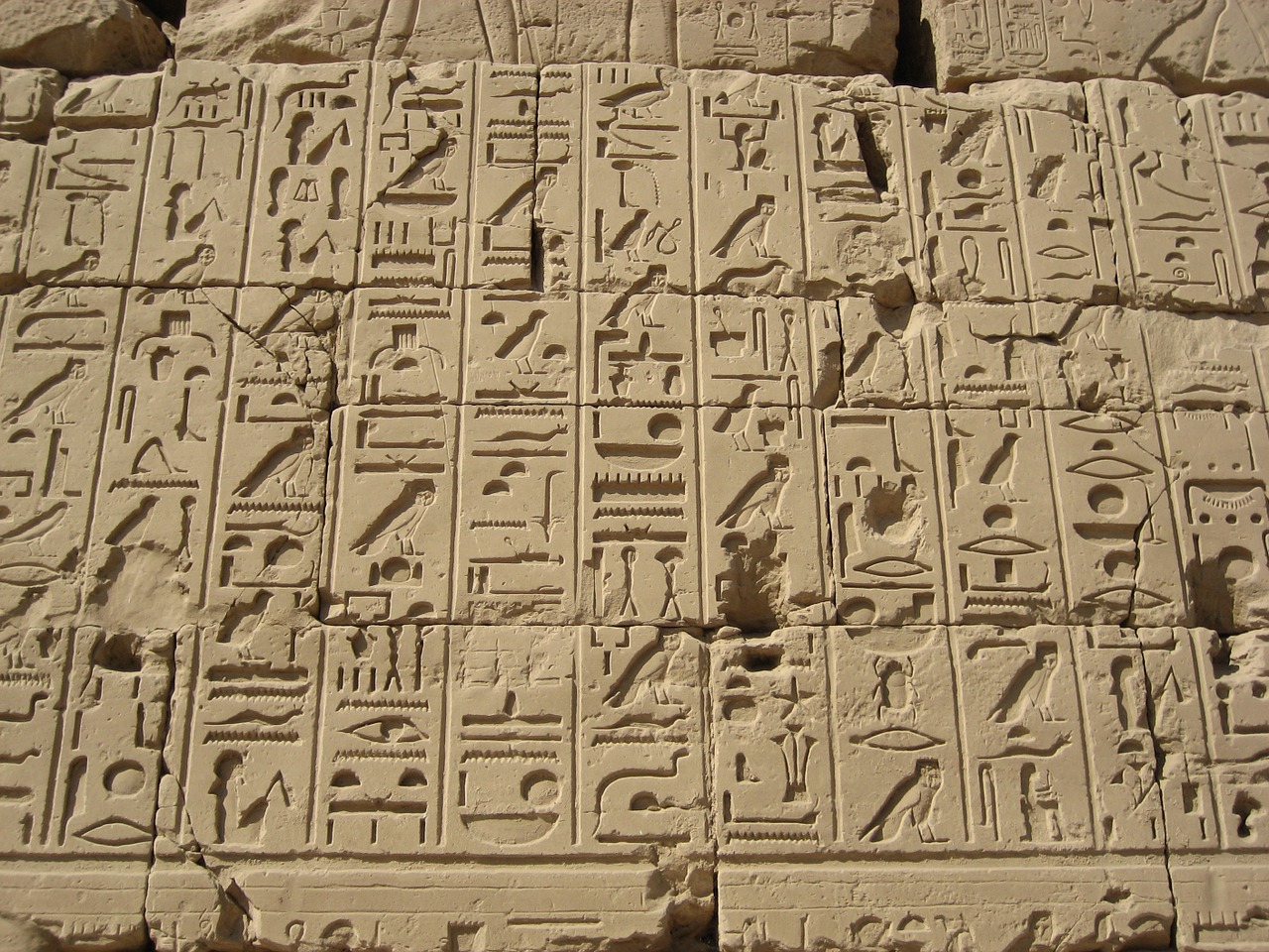 hieroglyphics egypt luxor free photo