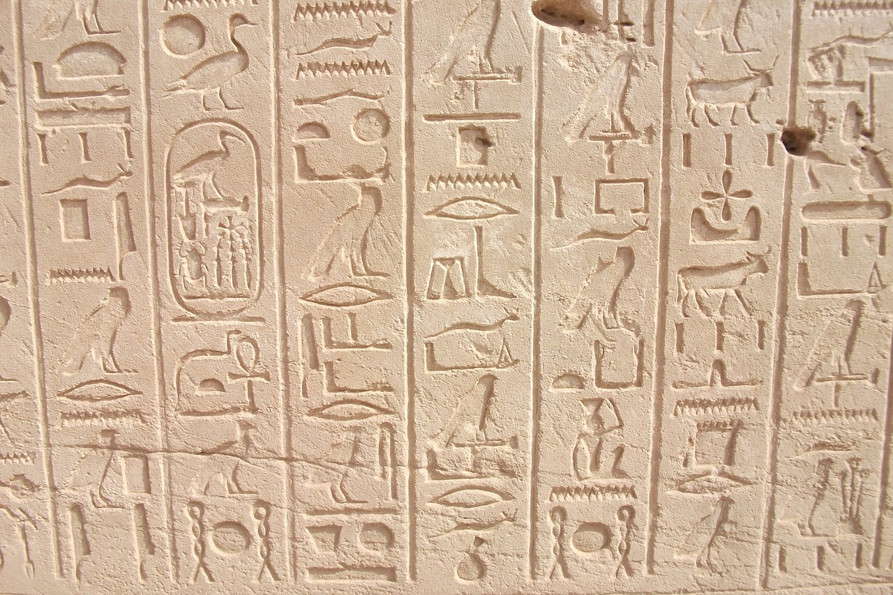 hieroglyphics pharaohs egypt free photo