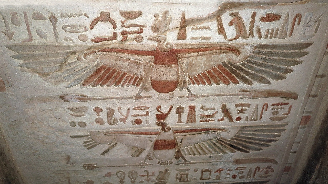 hieroglyphics ancient egypt free photo