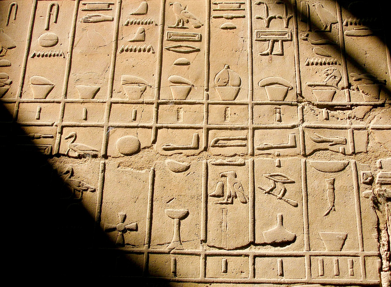 hieroglyphs egypt old free photo