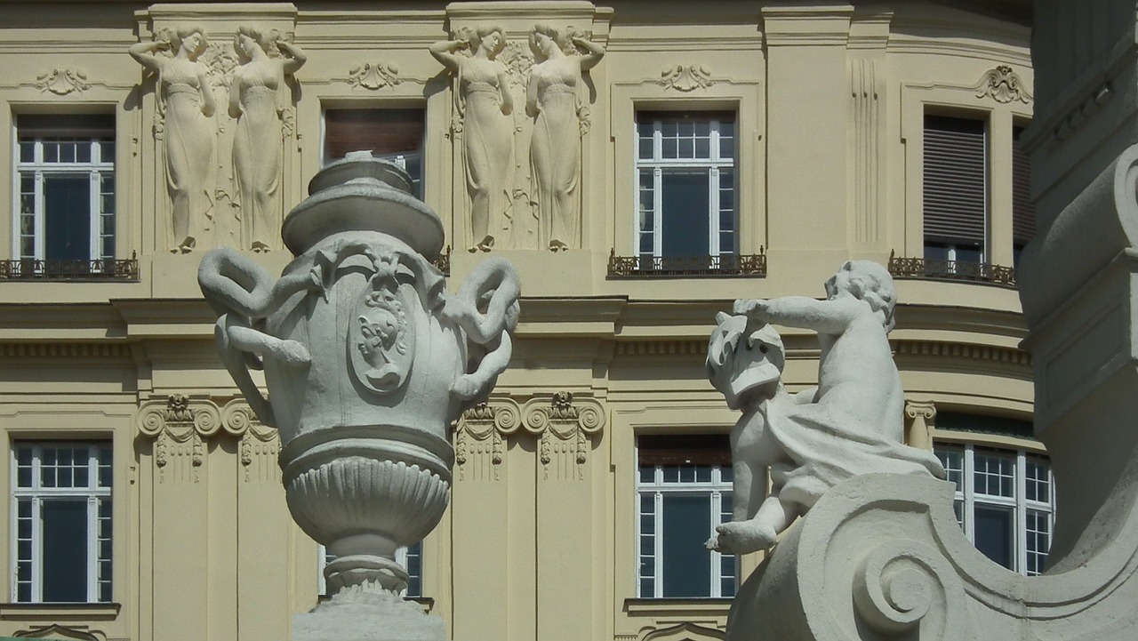high baroque art nouveau facade free photo