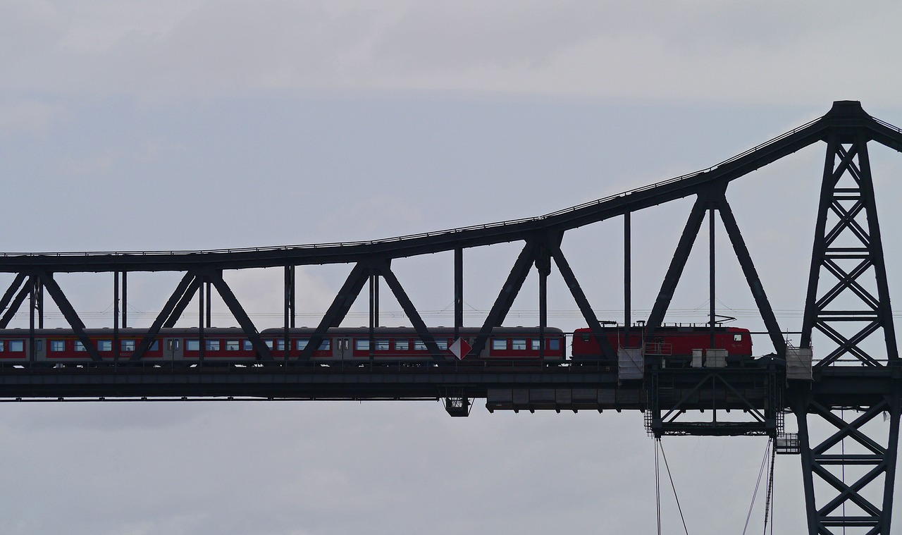 high bridge rendsburg regional train free photo