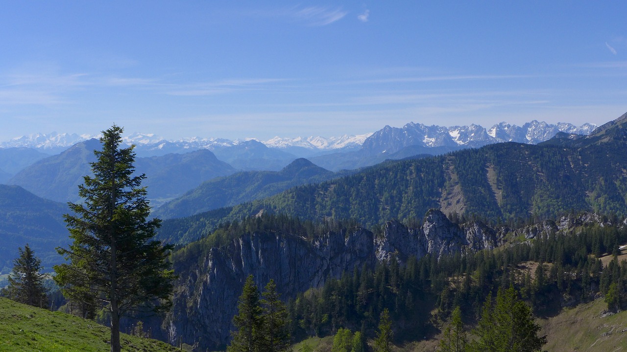 high mountains alpine panorama free photo