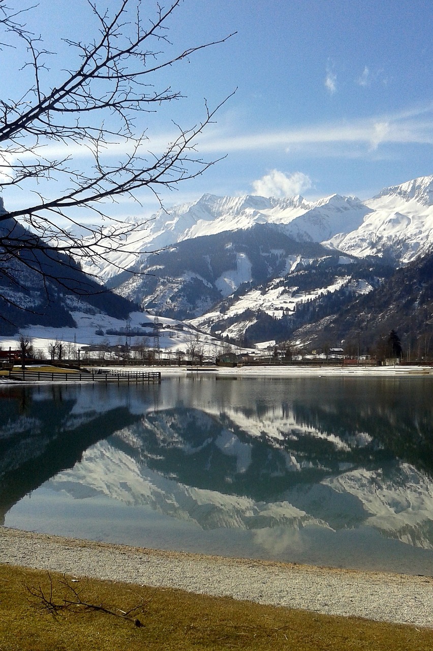 high tauern lake mountains free photo