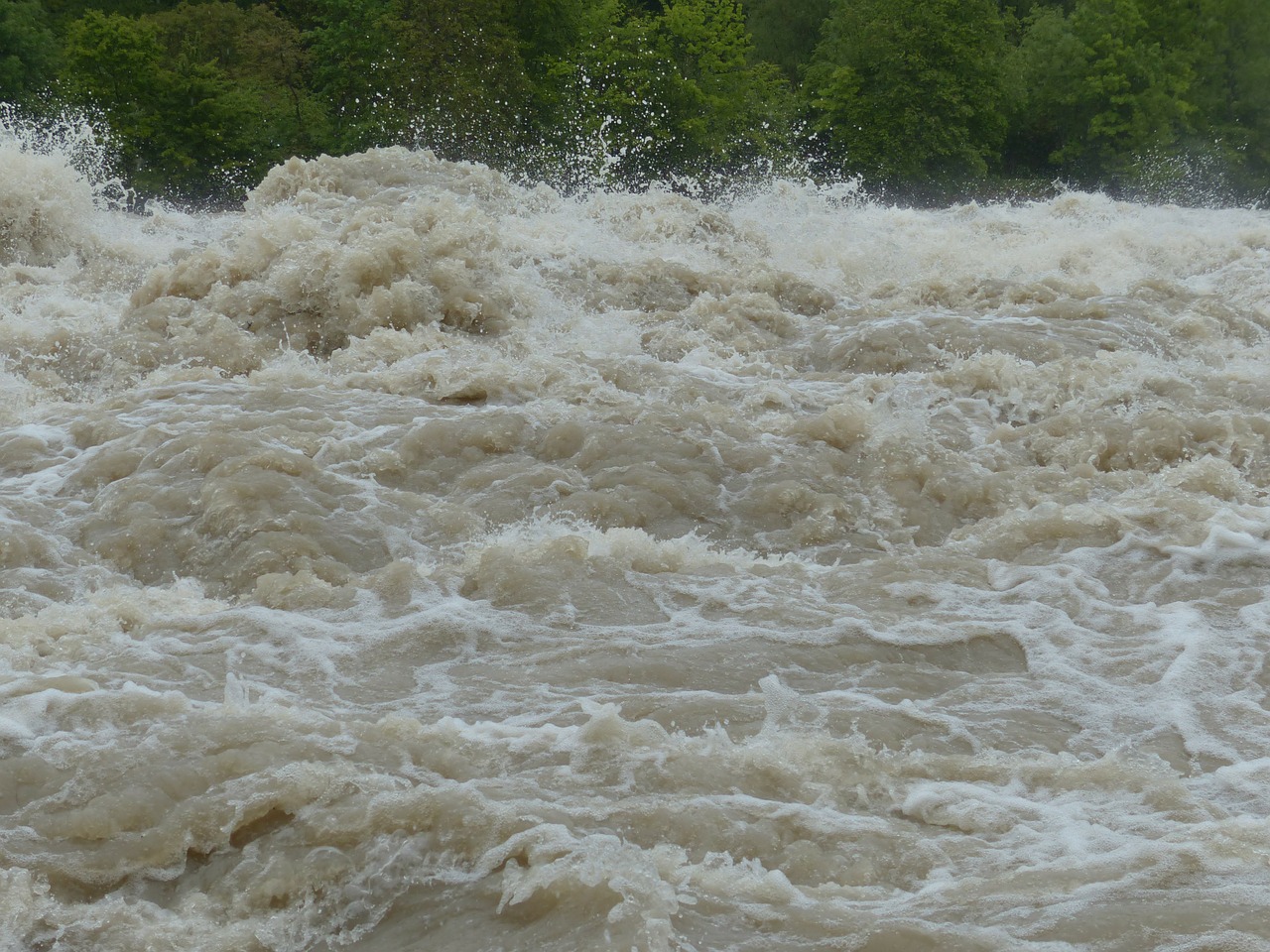 high water wave inject free photo