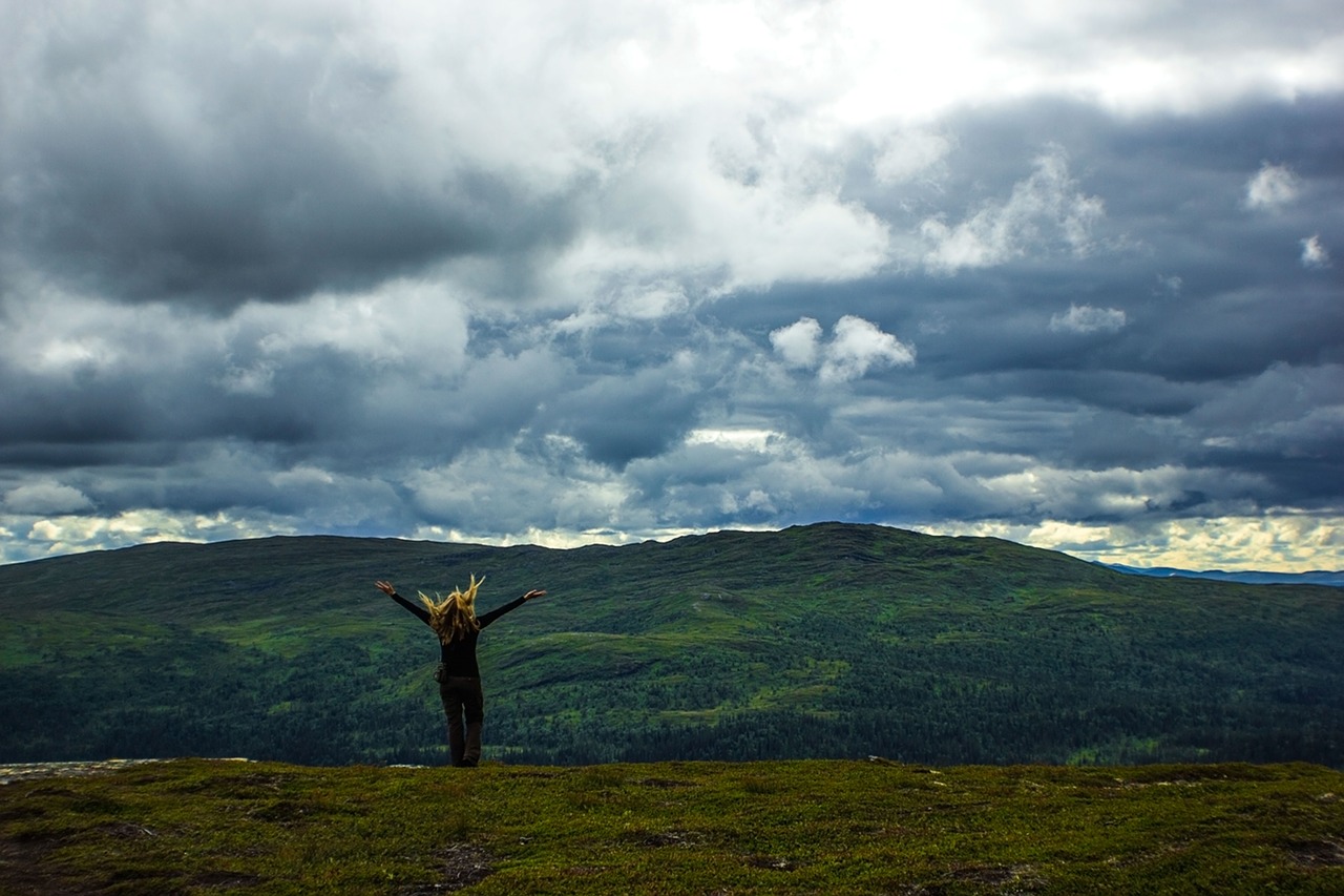 highland mountain green free photo