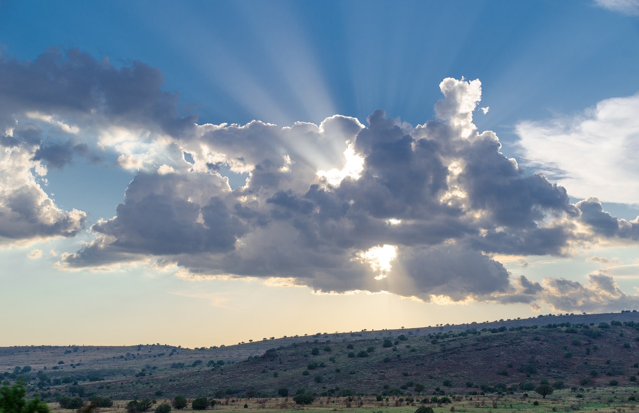 highland mountain clouds free photo