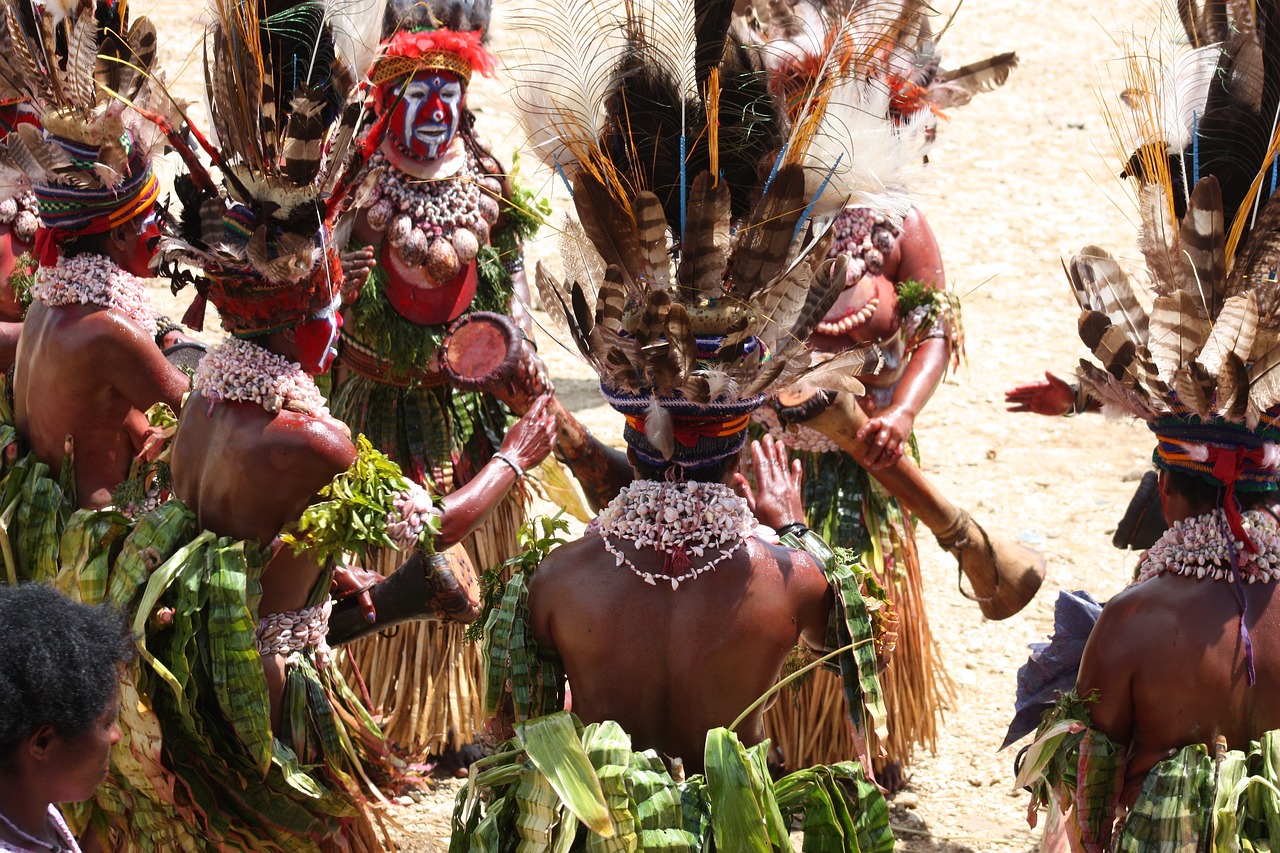 highlands papua new guinea tribes free photo