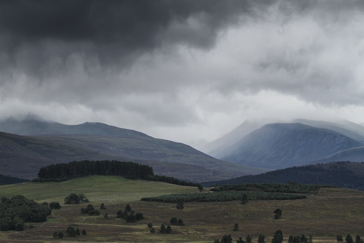highlands and islands scotland clouds free photo